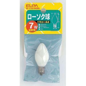 エルパ G-1107H W ローソク球 ELPA 朝日電器
