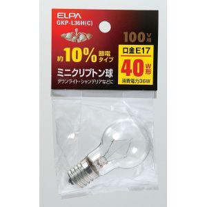 エルパ GKP-L36H C ミニクリプトン球 ELPA 朝日電器