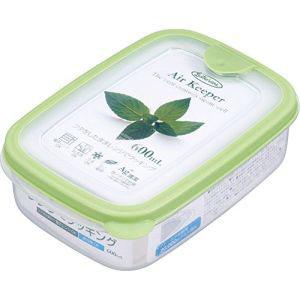 保存容器 岩崎工業 エアキーパー スナックケース ソフトグリーン 430ml