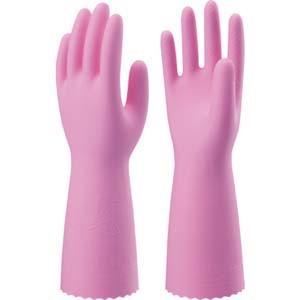 【メール便選択可】ショーワグローブ NHMIA MP 塩化ビニール手袋 ナイスハンドミュー厚手 ピンク Mサイズ