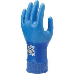 ショーワ NO283R-M ポリウレタン手袋 No.283ジャージテムレス ブルー Mサイズ