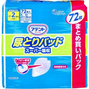 大王製紙 アテント 尿とりパッド スーパー吸収 男性用 約2回吸収 72枚入｜akibaoo