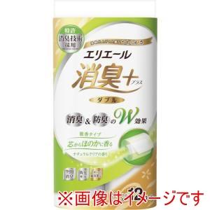 エリエール 823586 消臭+トイレットティシューほのかに香る ナチュラルクリアの香り 12R ダ...