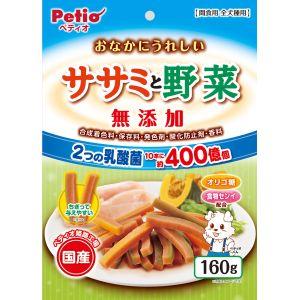 ペティオ おなかにうれしい 無添加 ササミと野菜 160g 2204850