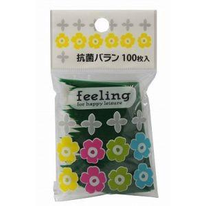 【メール便選択可】feeling 抗菌バラン グリーン 100枚入り｜akibaoo