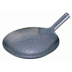 タマハシ 共柄中華油切 27cm 魚菜 / 日本製 中華油切 ジャーレン 穴明