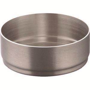 TKG フラット ステンレス スタッキング 丸灰皿 レスト無 8cm PHIL602 遠藤商事