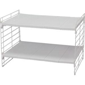 アイリスオーヤマ USD-2V 246254 246254 シンク下伸縮棚2段 USD-2V ホワイ...