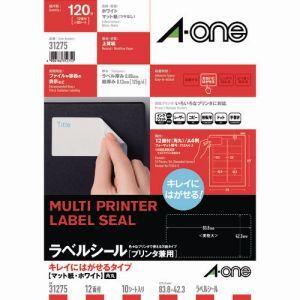 【メール便選択可】エーワン 31275 ラベルシール キレイにはがせる 表示 宛名ラベル プリンタ兼...