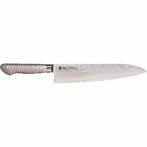 関孫六 包丁 牛刀 18cm (180mm) 関の刃物 貝印 ダマスカス 33層
