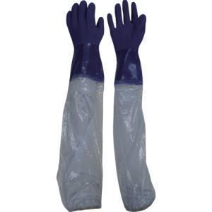 ビニスター 657-L 腕カバー付手袋 腕カバー付耐油 L 東和コーポレーション