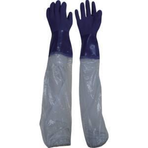 ビニスター 657-LL 腕カバー付手袋 腕カバー付耐油 LL 東和コーポレーション