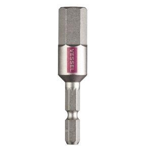 【メール便選択可】ベッセル GSH120S 剛彩ビット 片頭ヘックス 12.0mmX65mm VES...