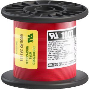 KYОWA UL1007 AWG26 100M RD UL耐熱ビニル絶縁電線 UL1007 AWG26 100M 赤