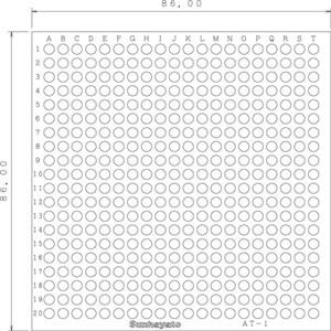 【メール便選択可】サンハヤト No.43 AT-1S 4mmピッチ ユニバーサル基板 Sunhaya...