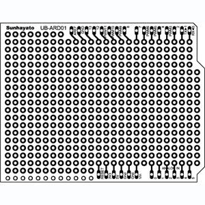 【メール便選択可】サンハヤト UB-ARD01WH Arduino用ユニバーサル基板 Sunhayato