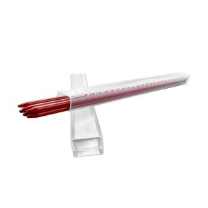 【メール便選択可】祥碩堂 100-R6 玄武 シャープペンシル 替芯 6本入 建築 工業用 硬芯2.0mm 赤