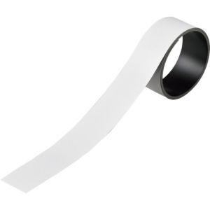緑十字 312051 テープ状カラーマグネット 白 マグネ30W 30mm幅×1m×0.8mm 片面...