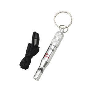 【メール便選択可】緑十字 380324 防災用品 緊急用ホイッスル IDカード付き