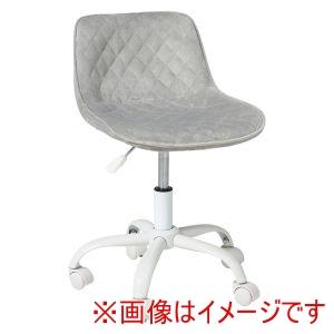 萩原 LHC-4467LGY オフィスチェア ダイヤ ベロア調ライトグレー メーカー直送 代引不可 ...