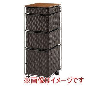 萩原 RAN-2465DBR ランドリーチェスト ダークブラウン メーカー直送 代引不可 北海道沖縄...