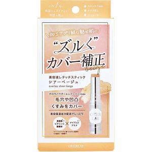 コスメテックスローランド オーバーレイ エッセンスレタッチスティック コンシーラー シアーベージュ ...