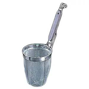 タケコシ 18-8ローズ柄 深型うどんてぼ ザル うどんざる 振りザル