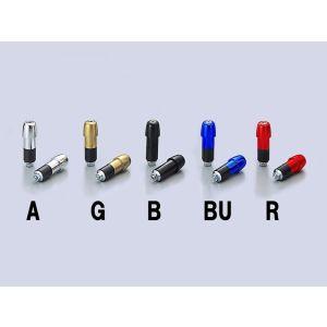 ハリケーン HB0302R φ22砲弾型アルミサイドキャップ レッド 内径φ18-19mm適合 汎用...