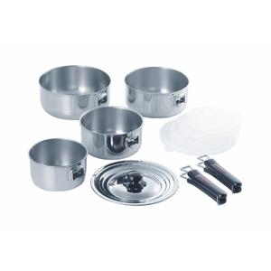 【新品未使用】　燕三　IH対応ハンドル着脱式鍋4点セット IH対応 ステンレス鍋 ハンドル着脱式 4点セット 日本製 創燕