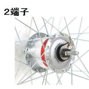 ワールド 27インチフロントホイール アルミリム ハブダイナモ付(01D