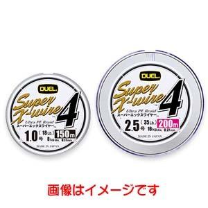 DUEL デュエル スーパーXワイヤー4本組 1.5号 25LB 150m S シルバー DUEL デュエル スーパーXワイヤー4本組 1.5号 25LB 150m S シルバー