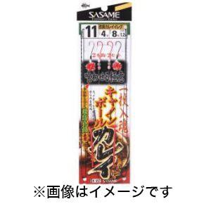 【メール便選択可】ささめ針 一投入魂 キャノンボール カレイ 12号 ハリス4 K-553｜akibaoo