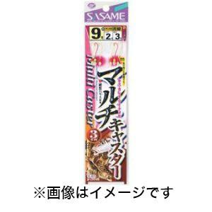 【メール便選択可】ささめ針 マルチキャスター 3本鈎 6号 ハリス 1 K-411