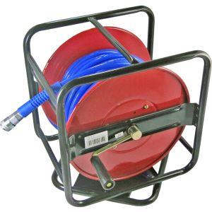 SK11 エアーホースリール セーフティソフト 特殊PVCで柔らかい 回転台付 30m SAR-030SS d2ldlup SK11 エアホースリール セーフティソフト 回転台付 30m SAR-030SS ( 1