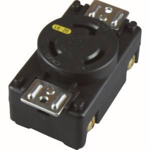 アメリカン電機 3220-P-L6 引掛形 パネル用コンセント 接地2P20A250V