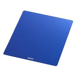 【メール便選択可】バッファロー BSPD10BL メタル調マウスパッド 再生PETタイプ ブルー