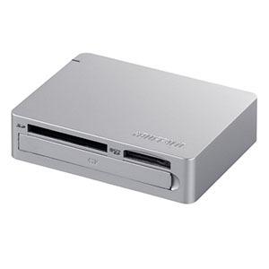 バッファロー BSCR25TU3SV 高速カードリーダー/ライター USB3.0&amp;ターボPC EX対...