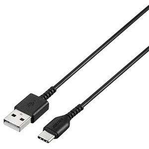 USB2.0ケーブル(Type-A to Type-C) ブラック 1.0m BSMPCAC110B...
