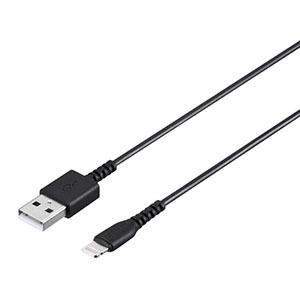 USB2.0ケーブル(Type-A to Lightning) MFi認証モデル ブラック 2.0m BSMPCL120BK｜akibaoo