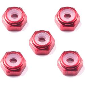【メール便選択可】タミヤ 15493 GP.493 2mmアルミロックナット レッド 5個