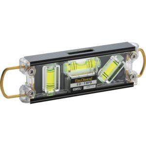エビス ED-TBPB トビレベル プロ ブラック 気泡管カラー グリーン 水平器