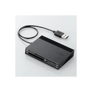 USBハブ付き48+5メディア対応カードリーダ MR-C24BK(ブラック)｜akibaoo