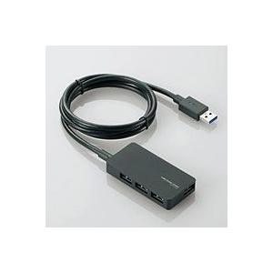エレコム U3H-A408SBK ブラック USBHUB3.0 ACアダプタ付 セルフパワー 4ポート ブラック｜akibaoo