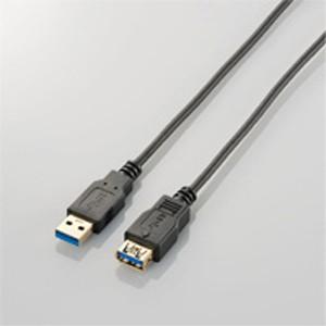 USB3.0ケーブル/A-A延長タイプ/スリム/1m/ブラック USB3-EX10BK