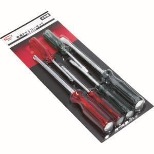 貫通ドライバー セット プラス マイナス マグネット付き 7本 工具 DIY