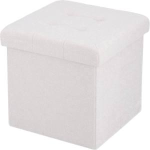 不二貿易 FB12-YMR01 収納スツール 30cm ウール調 アイボリー メーカー直送 代引不可 北海道沖縄離島不可