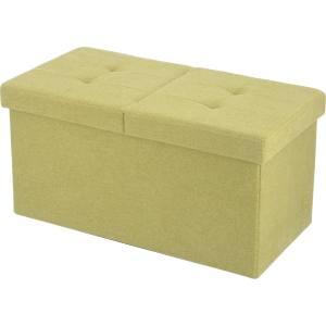 不二貿易 FB6030-YMR01 収納ベンチ 60cm ウール調 リーフグリーン メーカー直送 代引不可 北海道沖縄離島不可