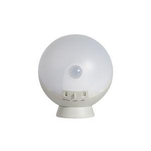 ムサシ WSL-001PG てのりまんまるセンサーライト ペールグレー