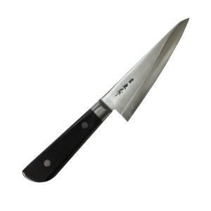 超定番品／ 包丁 東京刃物 源助久 日本鋼ツバ付骨スキ東型135mm