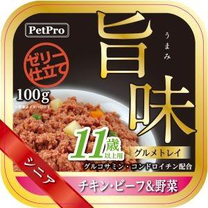 ペットプロ 旨味グルメトレイ グランドシニア 11歳以上用チキン&野菜 100g